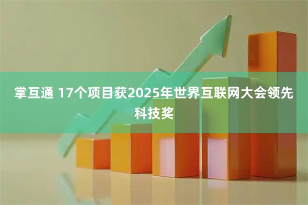 掌互通 17个项目获2025年世界互联网大会领先科技奖